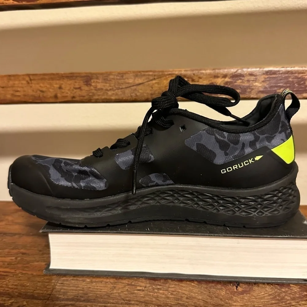 Go Ruck Rough Runner Midnight Frogskin Acid Lime Shoes Running Athletic Sneakers